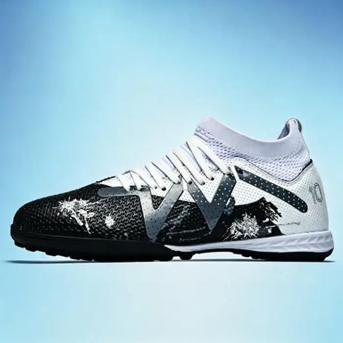 Chaussures de football pour hommes avec tige en tissu PU