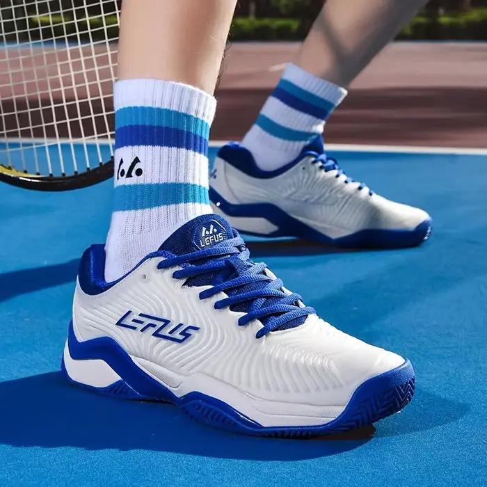 Chaussures de Badminton Antidérapantes Unisexes pour Hommes et Femmes, Cuir Véritable et Microfibre, Idéales pour Le Tennis de Table, De Sport, Occasions Spéciales
