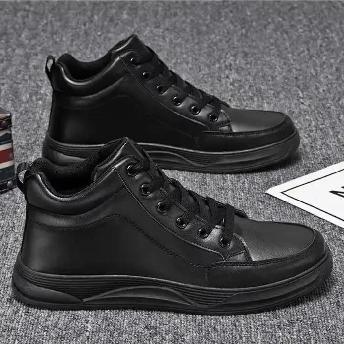 Chaussures pour hommes chauds baskets en cuir PU mode Hip Hop