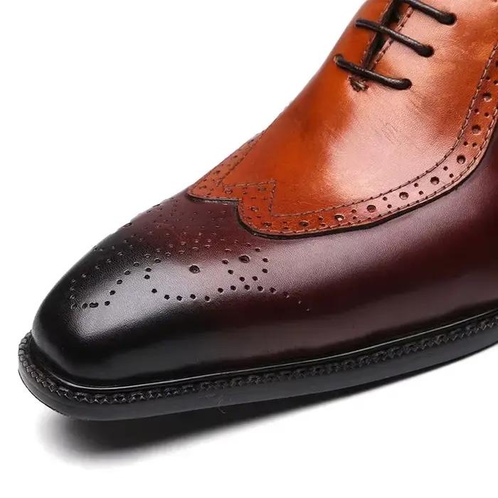 Chaussures habillées Oxford Brogue classiques pour hommes