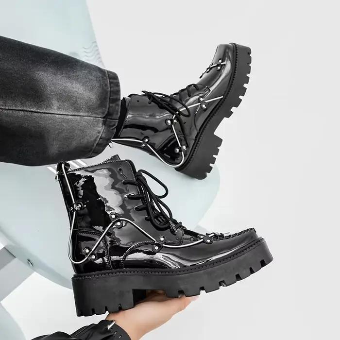 Chaussures richelieu noires pour hommes