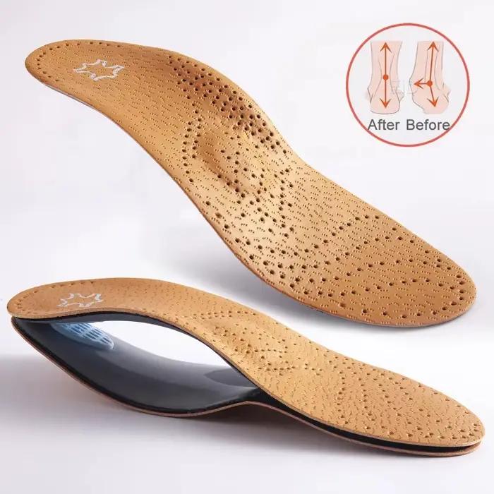 Semelle intérieure orthopédique en cuir