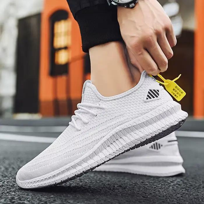 Baskets légères à lacets pour homme, chaussures de marche confortables et respirantes, décontractées, à la mode, occasions spéciales printemps automne