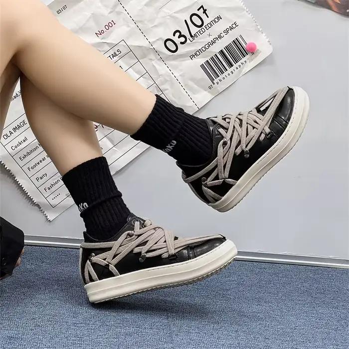 Sneakers Tendance Unisexes Movechain Style Punk Semelle Epaisse Pour Hommes Femmes Occasions Quotidiennes Deportives