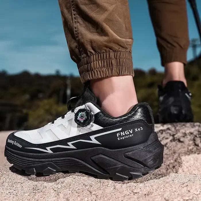 Baskets décontractées pour hommes, antidérapantes, amortissantes, polyvalentes, pour la randonnée hors route, chaussures de course confortables à semelle souple pour homme