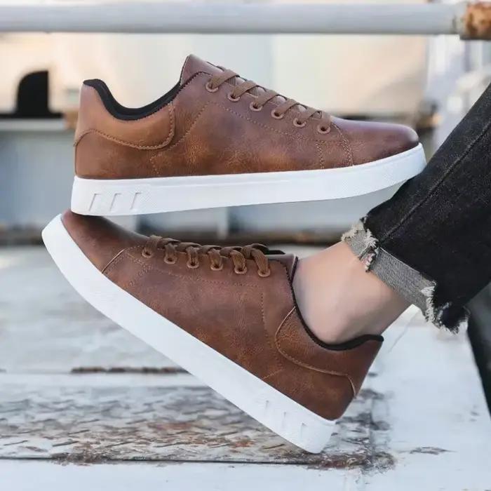 Mocassins en cuir style britannique pour hommes