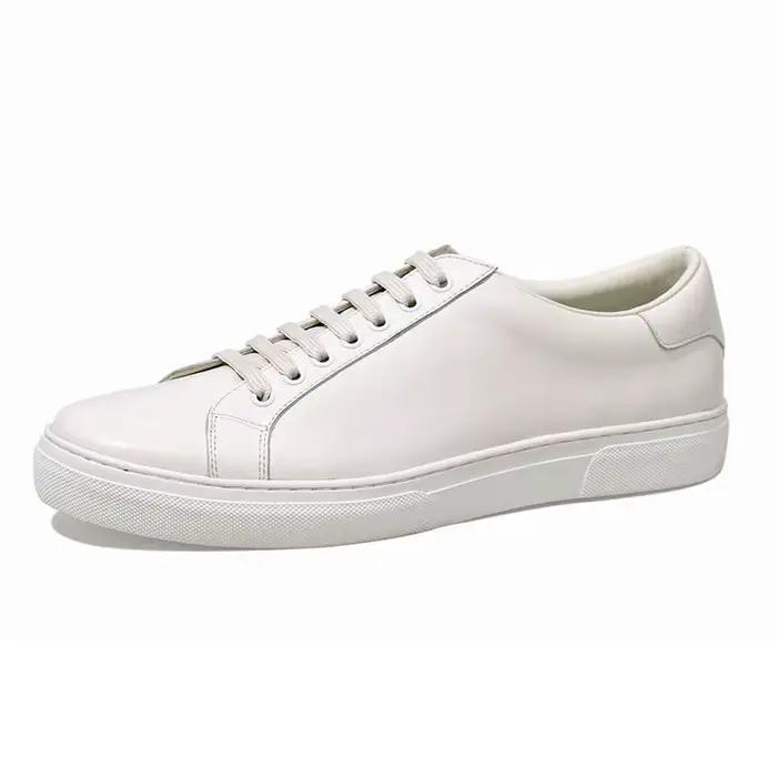 ALAIS MAE Baskets blanches en cuir pour hommes