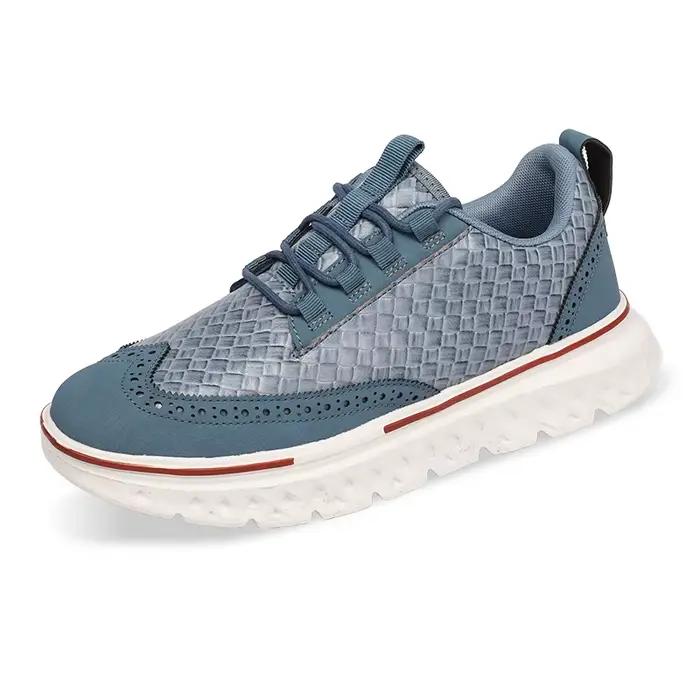 Chaussures brogues en cuir artificiel pour hommes