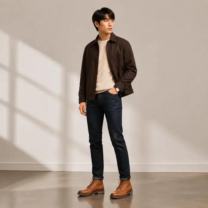 Bottes Chelsea pour hommes, décontractées, tendance 2026, bottes confortables en cuir