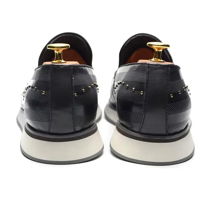 Mocassins en cuir véritable pour hommes
