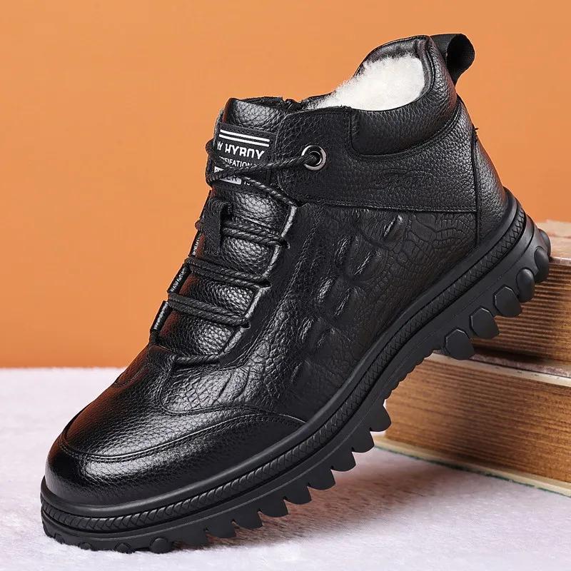 Baskets en cuir véritable imprimé Crocodile pour hommes, chaussures décontractées de luxe, mode brit